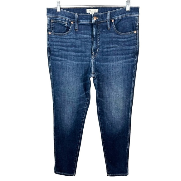 Madewell Petite 10" High-Rise Skinny Jeans: Insuluxe Denim Edition size 33P - Picture 4 of 10